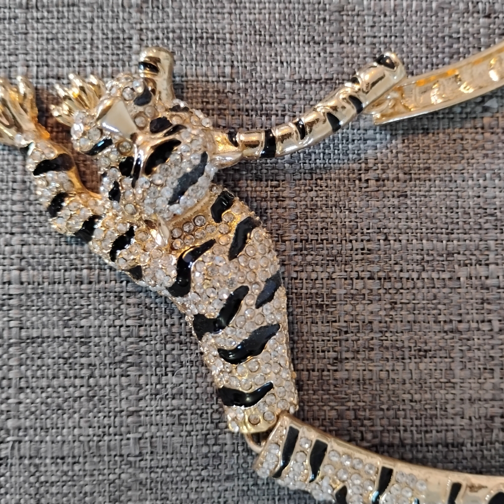 Eye Candy Gold and Black Tiger-Inspired Bracelet